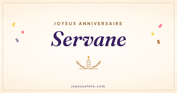 Image « Joyeux anniversaire Servane » au format large