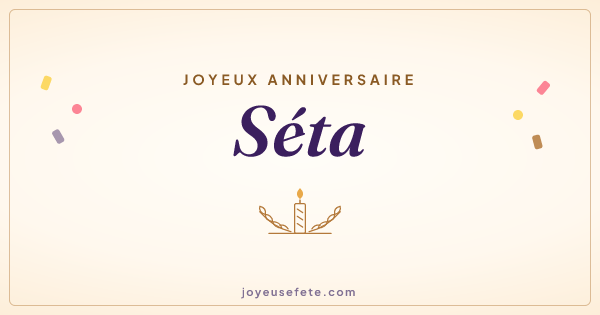 Image « Joyeux anniversaire Séta » au format large