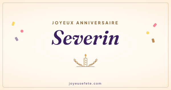 Image « Joyeux anniversaire Severin » au format large