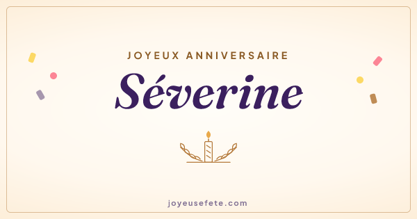 Image « Joyeux anniversaire Séverine » au format large