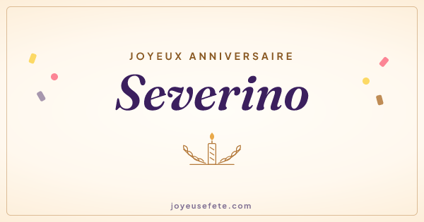 Image « Joyeux anniversaire Severino » au format large