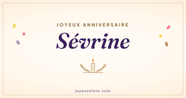 Image « Joyeux anniversaire Sévrine » au format large