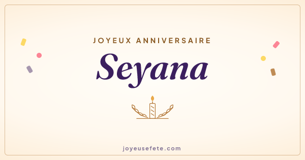 Image « Joyeux anniversaire Seyana » au format large