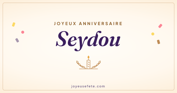 Image « Joyeux anniversaire Seydou » au format large