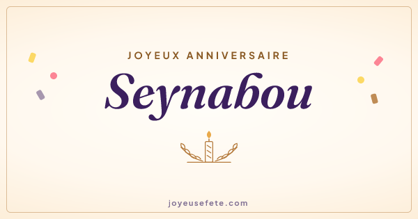 Image « Joyeux anniversaire Seynabou » au format large