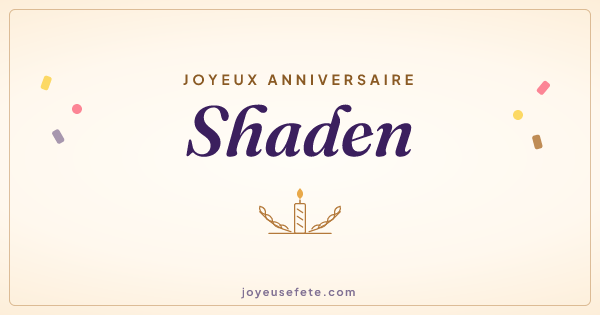 Image « Joyeux anniversaire Shaden » au format large