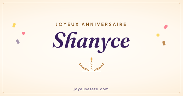 Image « Joyeux anniversaire Shanyce » au format large