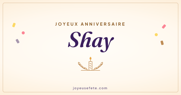 Image « Joyeux anniversaire Shay » au format large