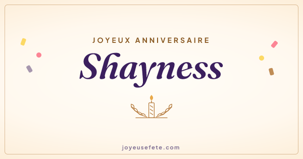 Image « Joyeux anniversaire Shayness » au format large