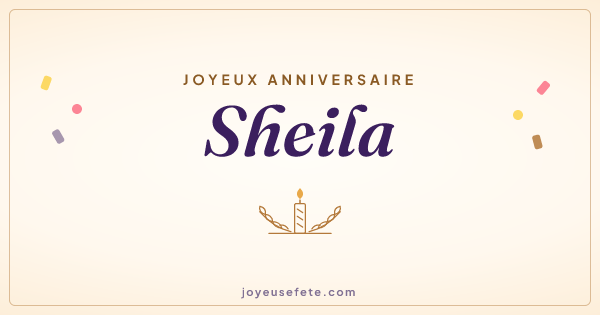 Image « Joyeux anniversaire Sheila » au format large
