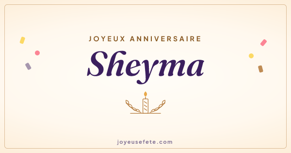 Image « Joyeux anniversaire Sheyma » au format large