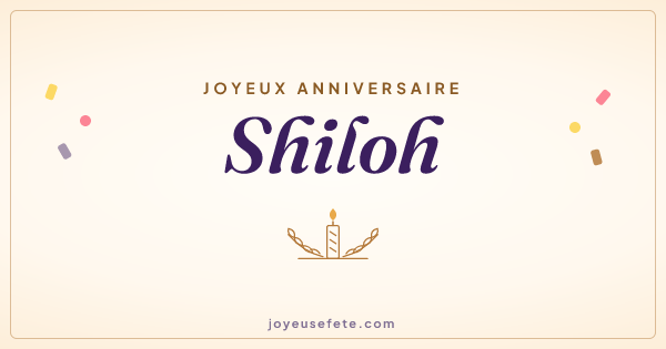 Image « Joyeux anniversaire Shiloh » au format large