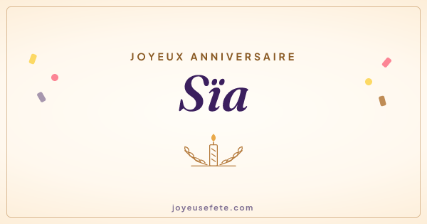Image « Joyeux anniversaire Sïa » au format large