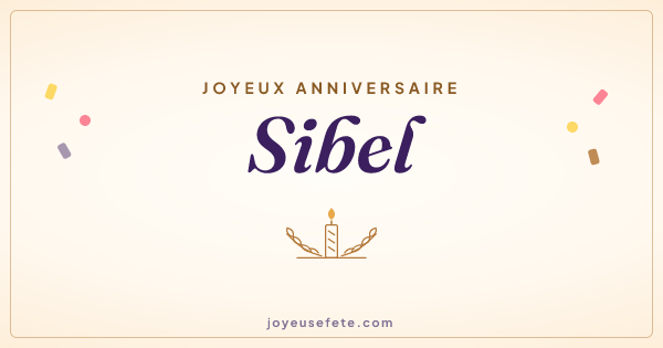 Image « Joyeux anniversaire Sibel » au format large