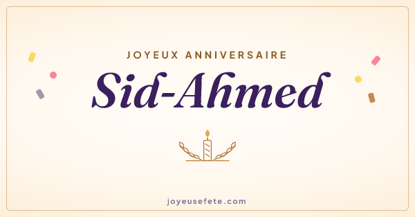 Image « Joyeux anniversaire Sid-Ahmed » au format large