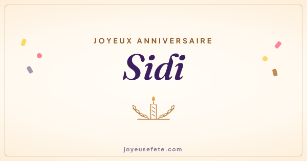 Image « Joyeux anniversaire Sidi » au format large