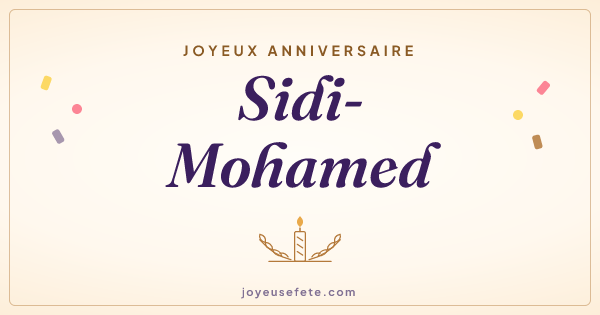 Image « Joyeux anniversaire Sidi-Mohamed » au format large