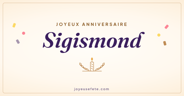 Image « Joyeux anniversaire Sigismond » au format large