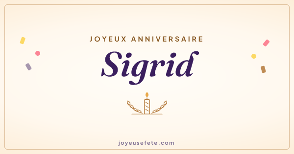Image « Joyeux anniversaire Sigrid » au format large