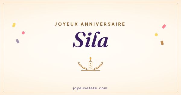 Image « Joyeux anniversaire Sila » au format large