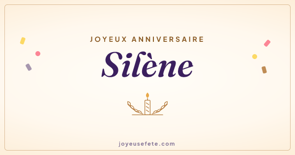 Image « Joyeux anniversaire Silène » au format large