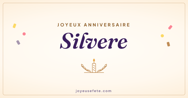 Image « Joyeux anniversaire Silvere » au format large