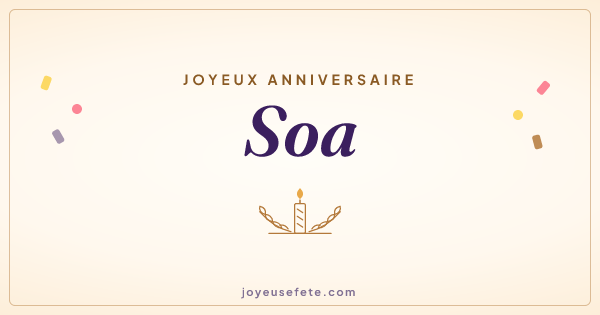 Image « Joyeux anniversaire Soa » au format large
