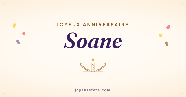 Image « Joyeux anniversaire Soane » au format large