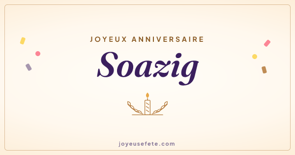 Image « Joyeux anniversaire Soazig » au format large