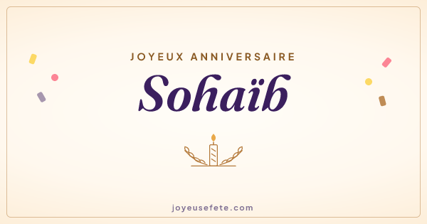 Image « Joyeux anniversaire Sohaïb » au format large
