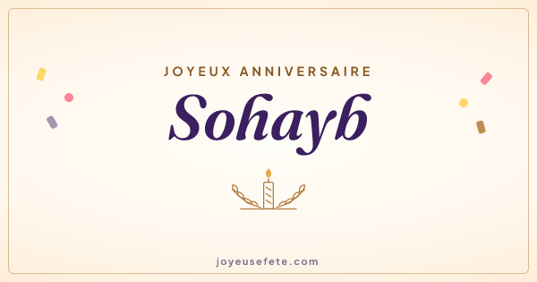 Image « Joyeux anniversaire Sohayb » au format large