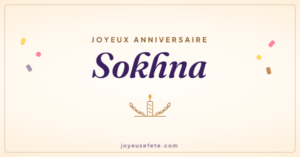 Image « Joyeux anniversaire Sokhna » au format large