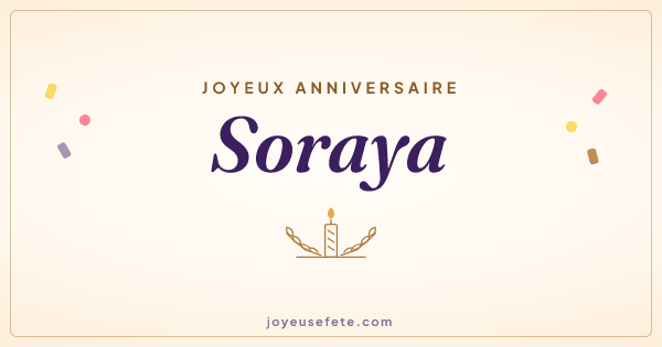 Image « Joyeux anniversaire Soraya » au format large