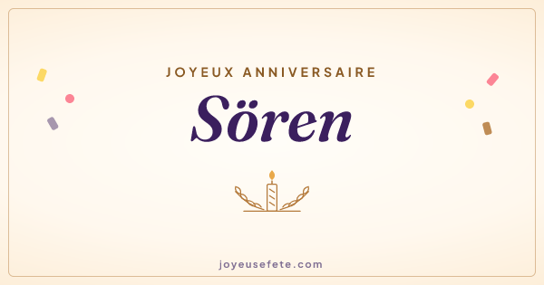 Image « Joyeux anniversaire Sören » au format large