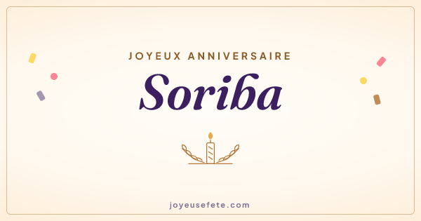 Image « Joyeux anniversaire Soriba » au format large