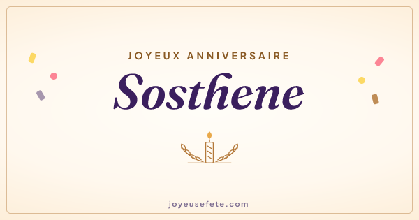 Image « Joyeux anniversaire Sosthene » au format large