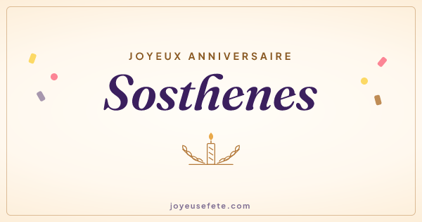 Image « Joyeux anniversaire Sosthenes » au format large