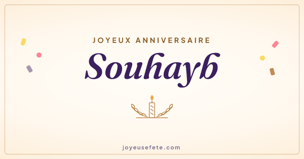 Image « Joyeux anniversaire Souhayb » au format large
