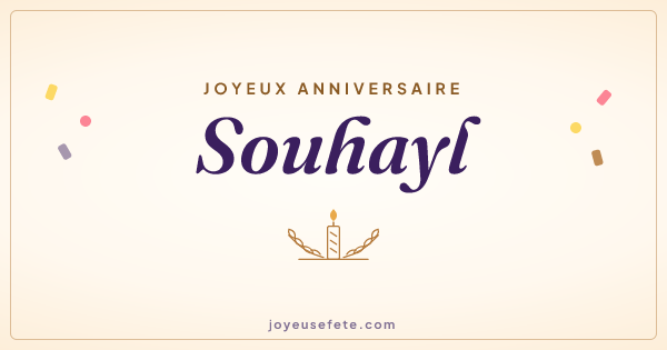 Image « Joyeux anniversaire Souhayl » au format large