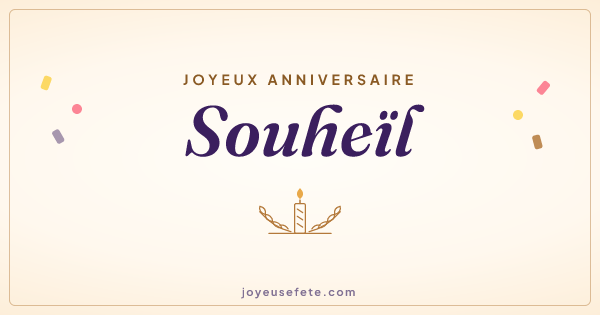 Image « Joyeux anniversaire Souheïl » au format large