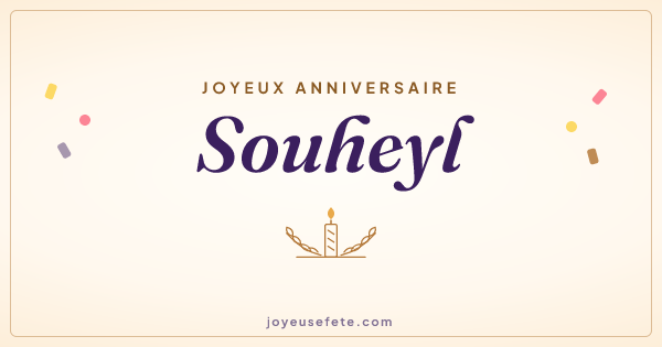 Image « Joyeux anniversaire Souheyl » au format large