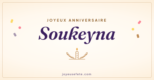 Image « Joyeux anniversaire Soukeyna » au format large