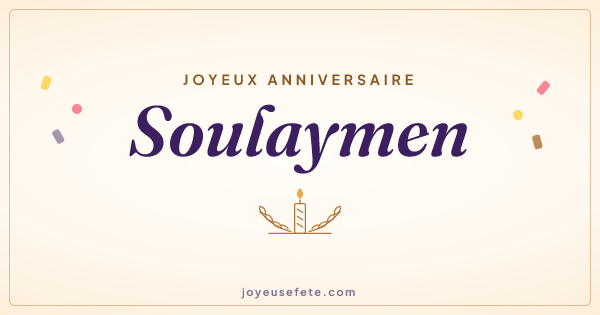 Image « Joyeux anniversaire Soulaymen » au format large