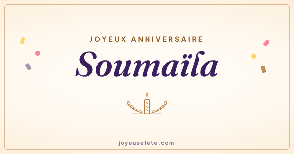 Image « Joyeux anniversaire Soumaïla » au format large