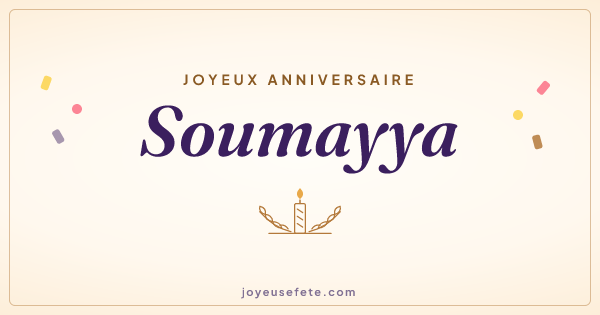 Image « Joyeux anniversaire Soumayya » au format large
