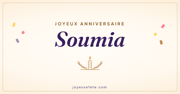 Image « Joyeux anniversaire Soumia » au format large