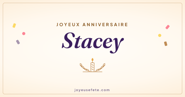 Image « Joyeux anniversaire Stacey » au format large