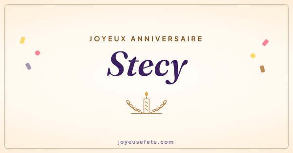 Image « Joyeux anniversaire Stecy » au format large