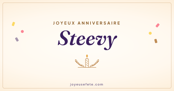 Image « Joyeux anniversaire Steevy » au format large