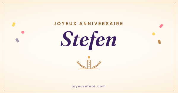 Image « Joyeux anniversaire Stefen » au format large